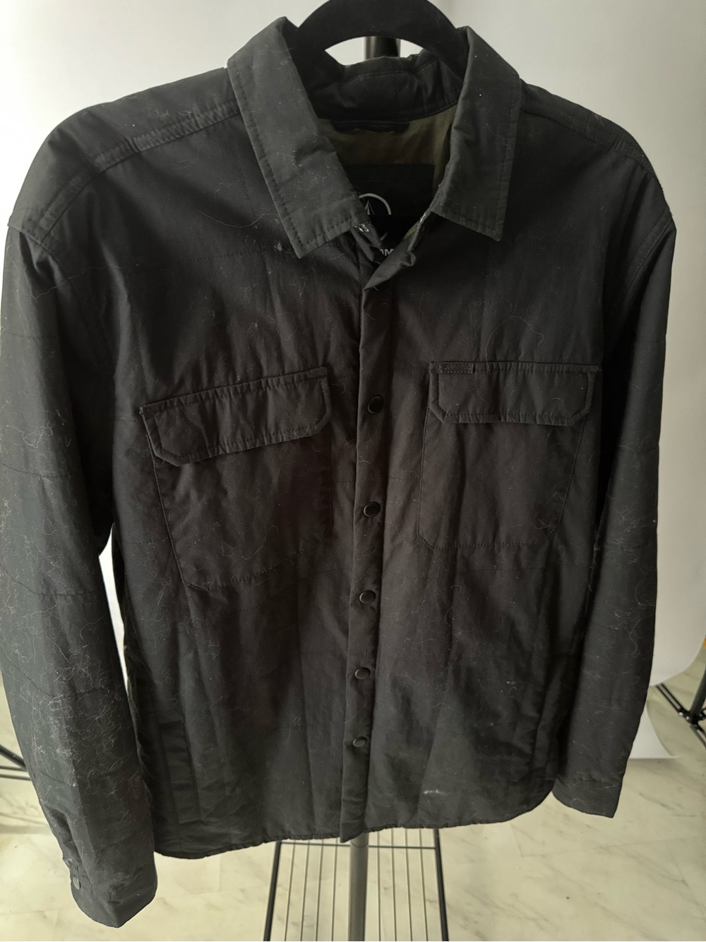 Volcom Men's Black Lightweight Shirt Jacket